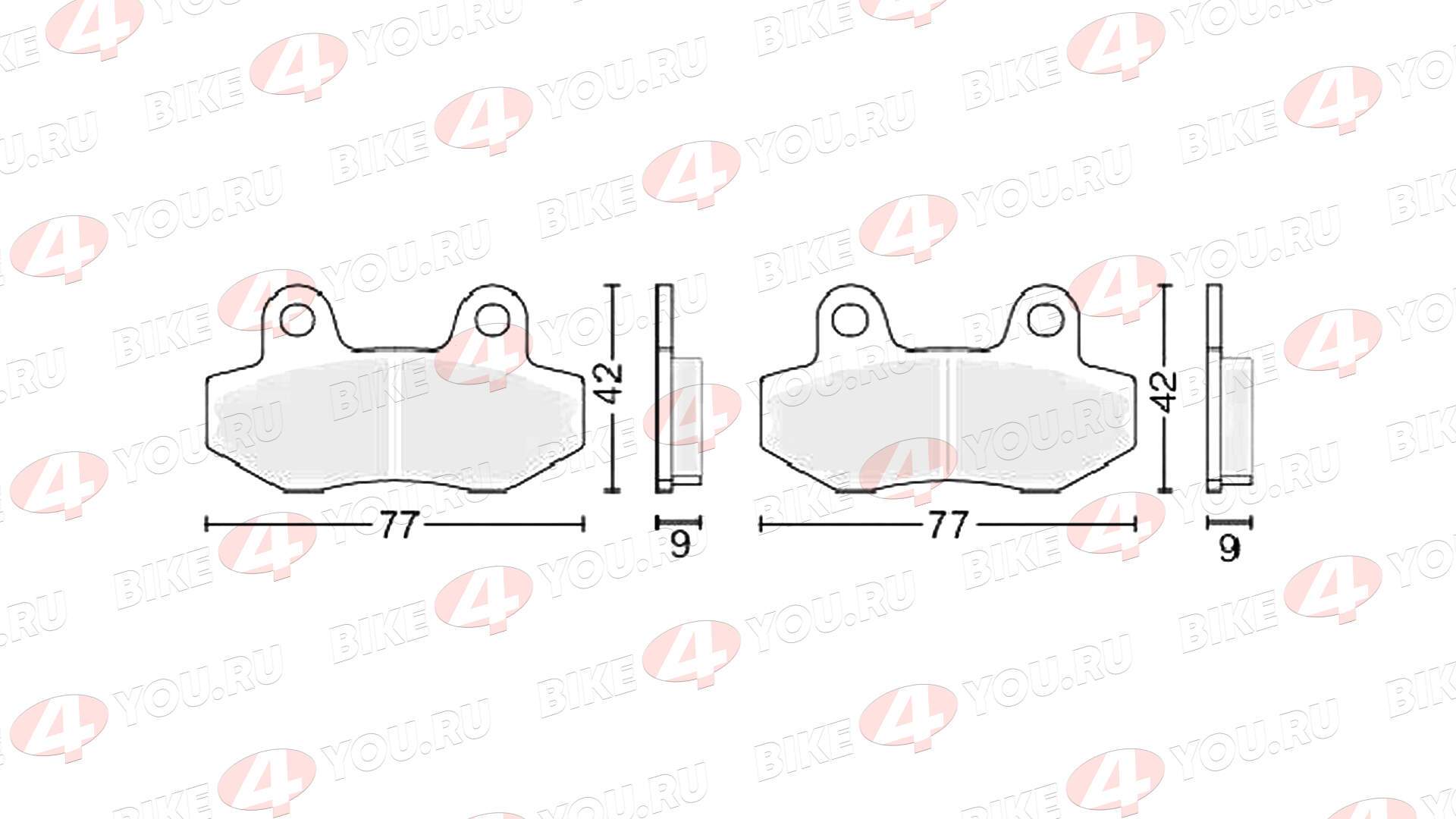 Колодки тормозные дисковые №1 медные