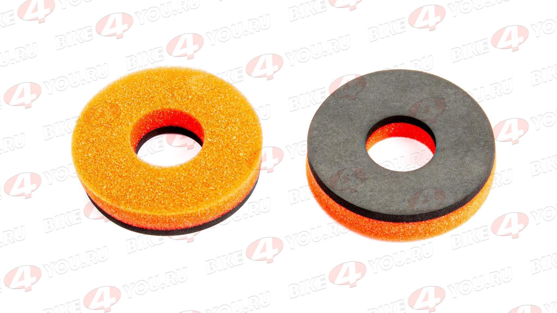 Донаты на грипсы OTOM (65x24x15mm) красно/черные