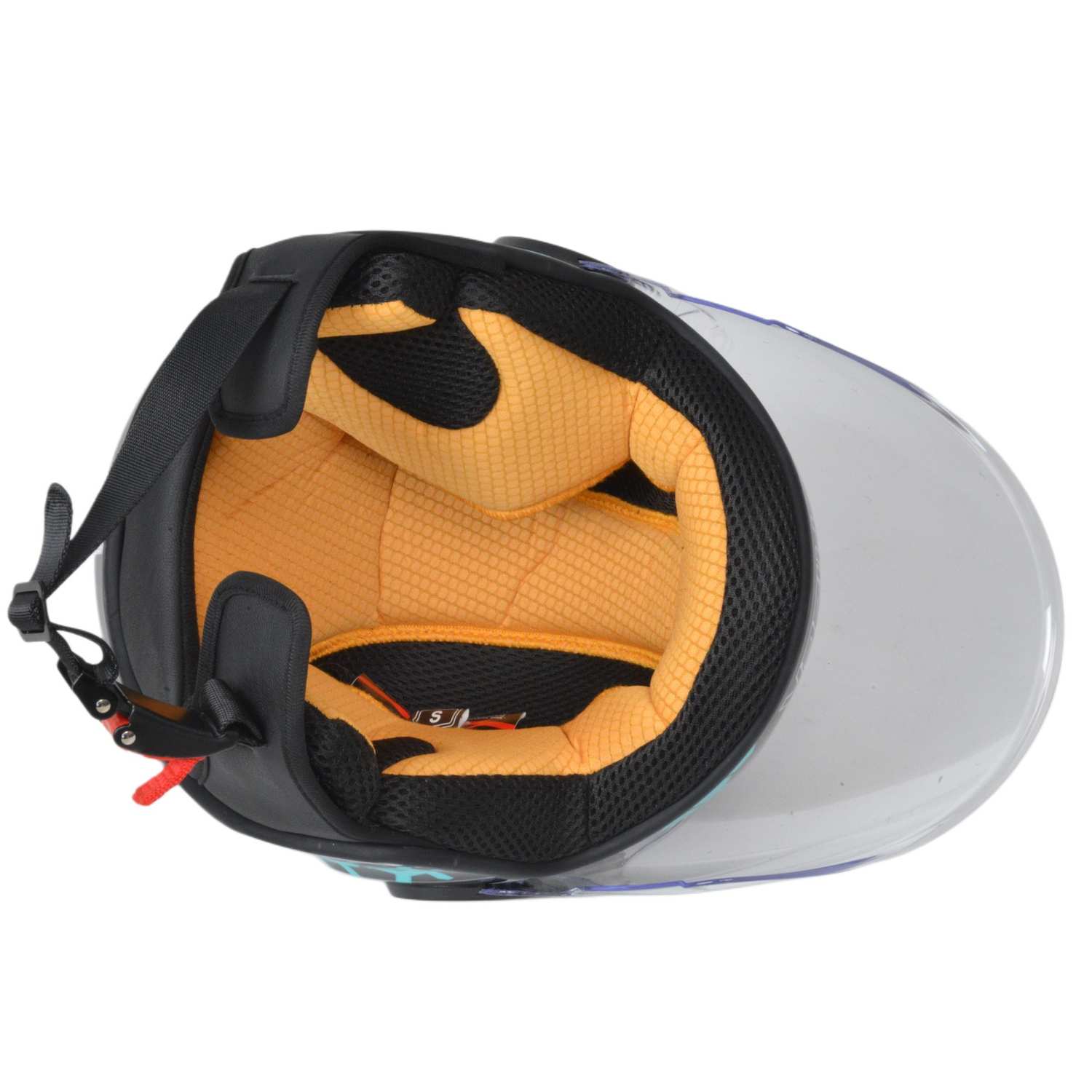 Шлем мото открытый HIZER J511 №2 blue/black (S) детский