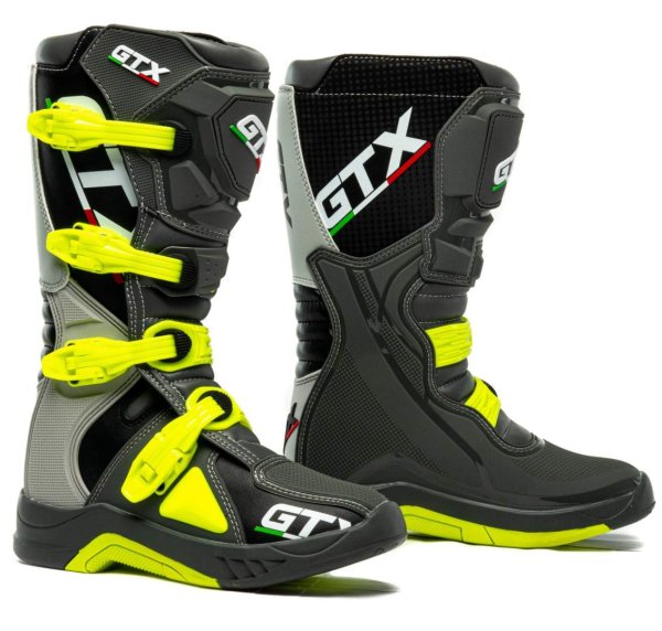 Мотоботы GTX MX #2 grey/green (р. 44)